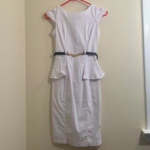 XOXO White Fitter Cocktail Dress